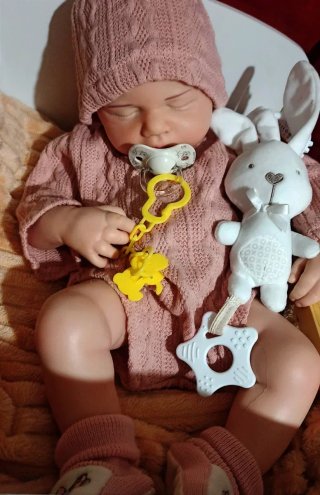 Bebé reborn silicona 48cm