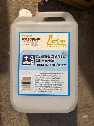 Gel Hidroalcohólico 5L Jemaquimp