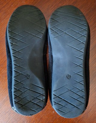 Zapatos Bailarinas MS ELX Talla 36 Negros