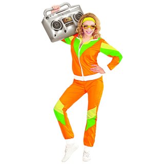 Chándal 80s Naranja Neón Talla M