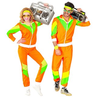 Chándal 80s Naranja Neón Talla M