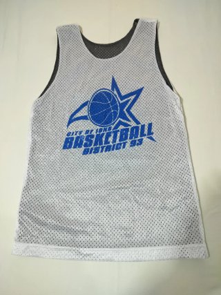 Camiseta de baloncesto vintage reversible