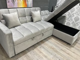 Sofá Cama Chaise Longue Gris