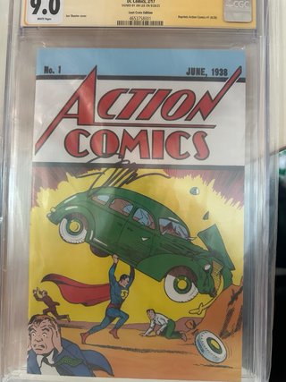 Action comics superman graded CGC firmado jim lee