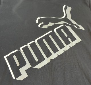 Camiseta Puma Negra Logo