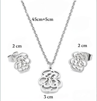 Collar y pendientes de acero