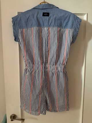 Mono corto Pepe Jeans rayas azul y rojo