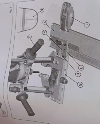 Guía de cortes paralelos Virutex UF317S