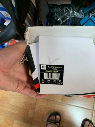 Zapatillas BH Ciclismo Negro y Amarillo