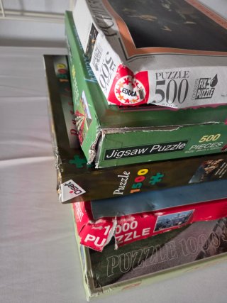 Lote 6 Puzzles Variados (500, 1000, 1500 piezas)