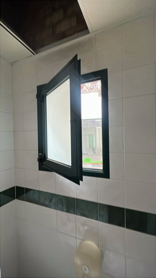 Ventana abatible verde
