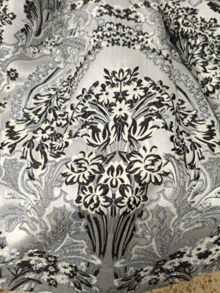 Traje de fallera adulta plata y gris