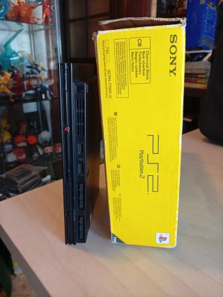 Consola Sony PS2 Slim Negra y Amarilla