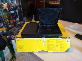 Consola Sony PS2 Slim Negra y Amarilla