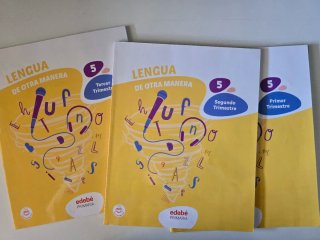 Pack 3 libros de texto LENGUA 5° primaria