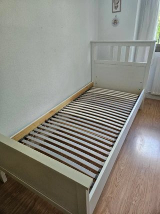 Cama individual IKEA HEMNES blanca