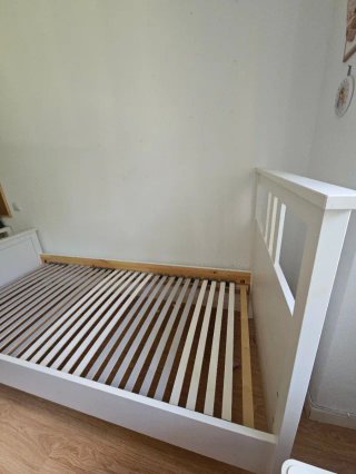 Cama individual IKEA HEMNES blanca
