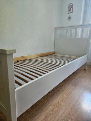 Cama individual IKEA HEMNES blanca