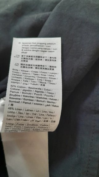 Vestito estivo in lino e cotone nero
