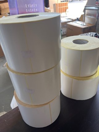 Lote 6 Rollos Etiquetas Térmicas 10x10