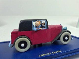 Miniatura Coche coleccion Tintin 1:43