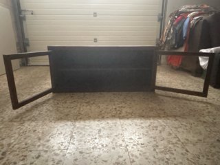 Mueble Estantería Madera y Cristal
