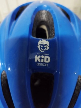 Casco Bicicleta Infantil Btwin Azul 47-53cm