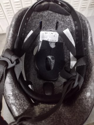 Casco Bicicleta Infantil Btwin Azul 47-53cm