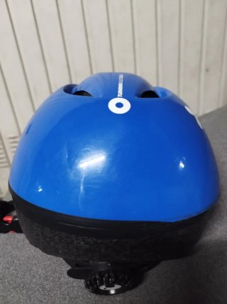 Casco Bicicleta Infantil Btwin Azul 47-53cm