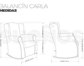 Mecedora sillón de lactancia