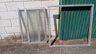 Rejas de hierro, puerta y ventana de aluminio
