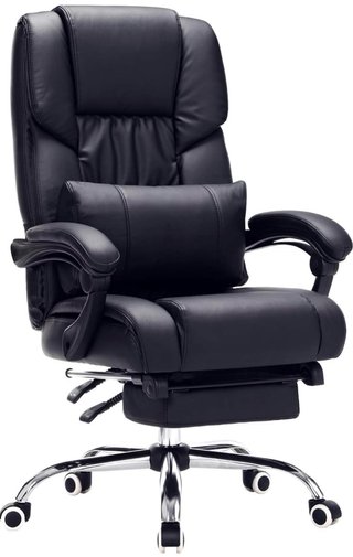 Sillón de oficina ergonómico negro