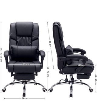 Sillón de oficina ergonómico negro