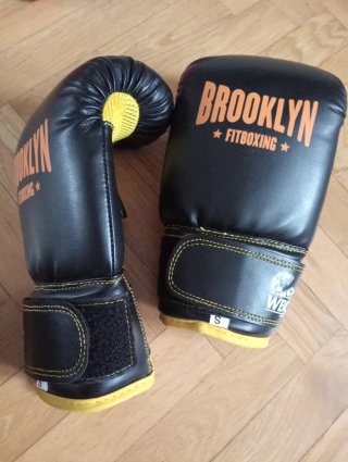 Guantes de Boxeo Brooklyn Fitboxing Negros y Amari