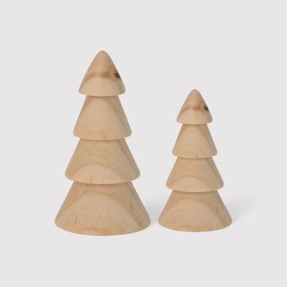Rubra - Mini alberi di Natale decorativi in legno