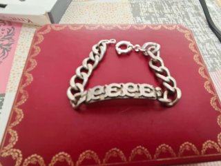 Pulsera Plata Maciza Grabado Pepe