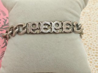 Pulsera Plata Maciza Grabado Pepe