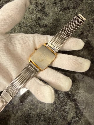 Orient Quartz Vintage Japón Dorado Rectangular