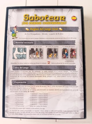 Inserto Organizador Saboteur Base + Expansión.
