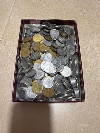 Lote 1.4 kg Monedas Pesetas Españolas