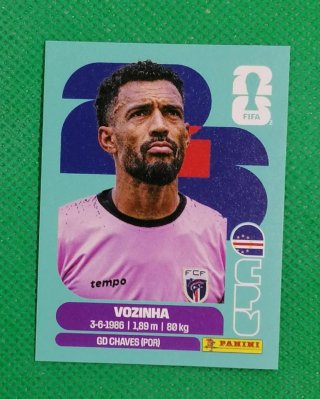 Cromo Vozinha Mundial 2026 Panini