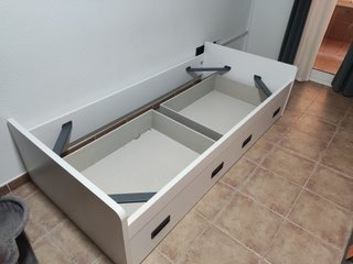 Cama juvenil con cajones y colchón