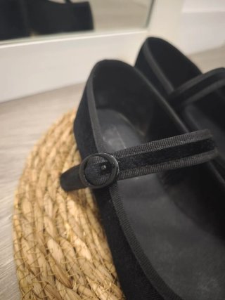 Bailarinas Sfera Negras Terciopelo