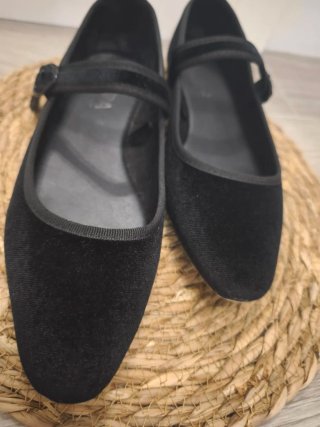 Bailarinas Sfera Negras Terciopelo