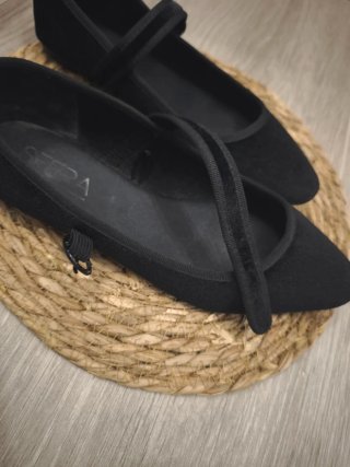 Bailarinas Sfera Negras Terciopelo