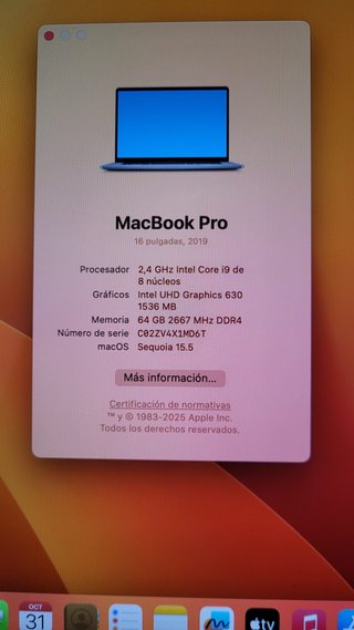MacBook Pro 16 Gris Espacial