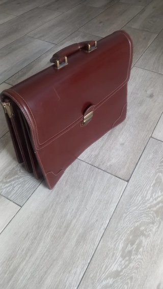 Maletín ejecutivo vintage piel marrón