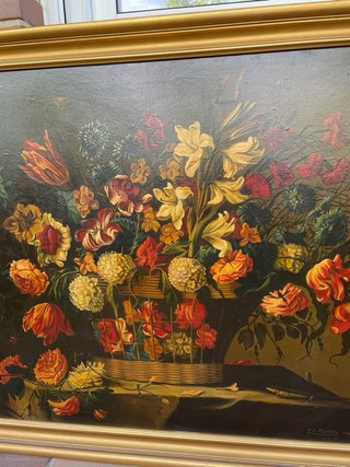 Cuadros Pintura Floral de Mantilla