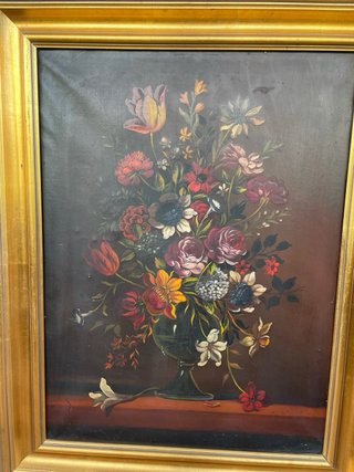 Cuadros Pintura Floral de Mantilla