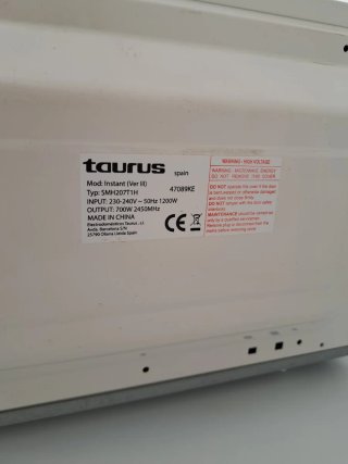 Microondas Taurus Blanco